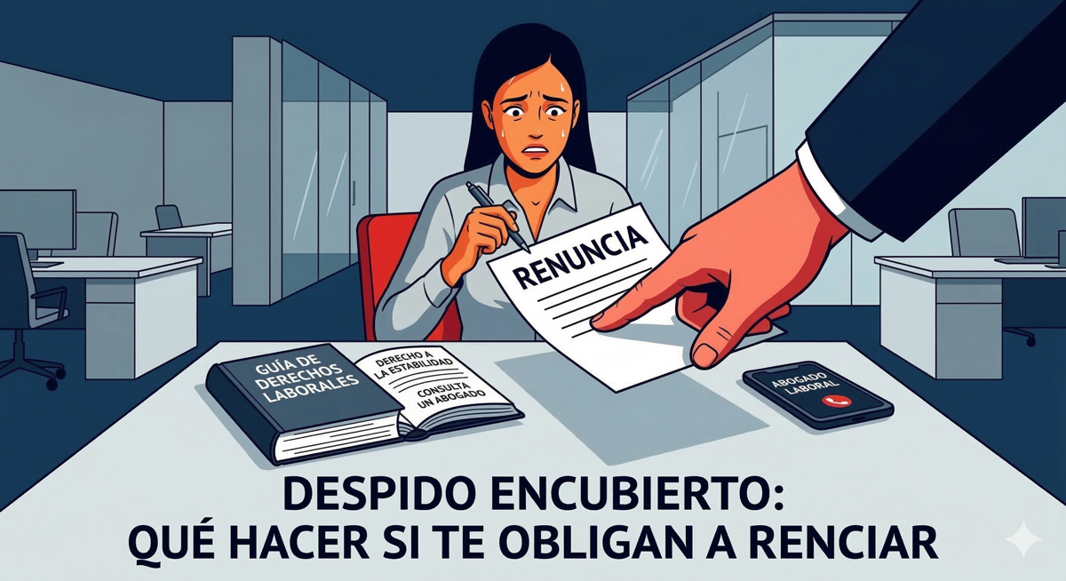 Despido encubierto: Qué hacer si te obligan a renunciar